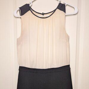 Black and White Block Sheath Dress